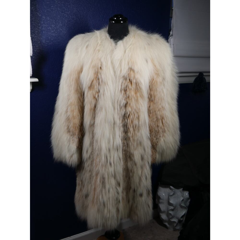 AMAZING RARE Russian Lynx Vintage Fur Coat Jacket